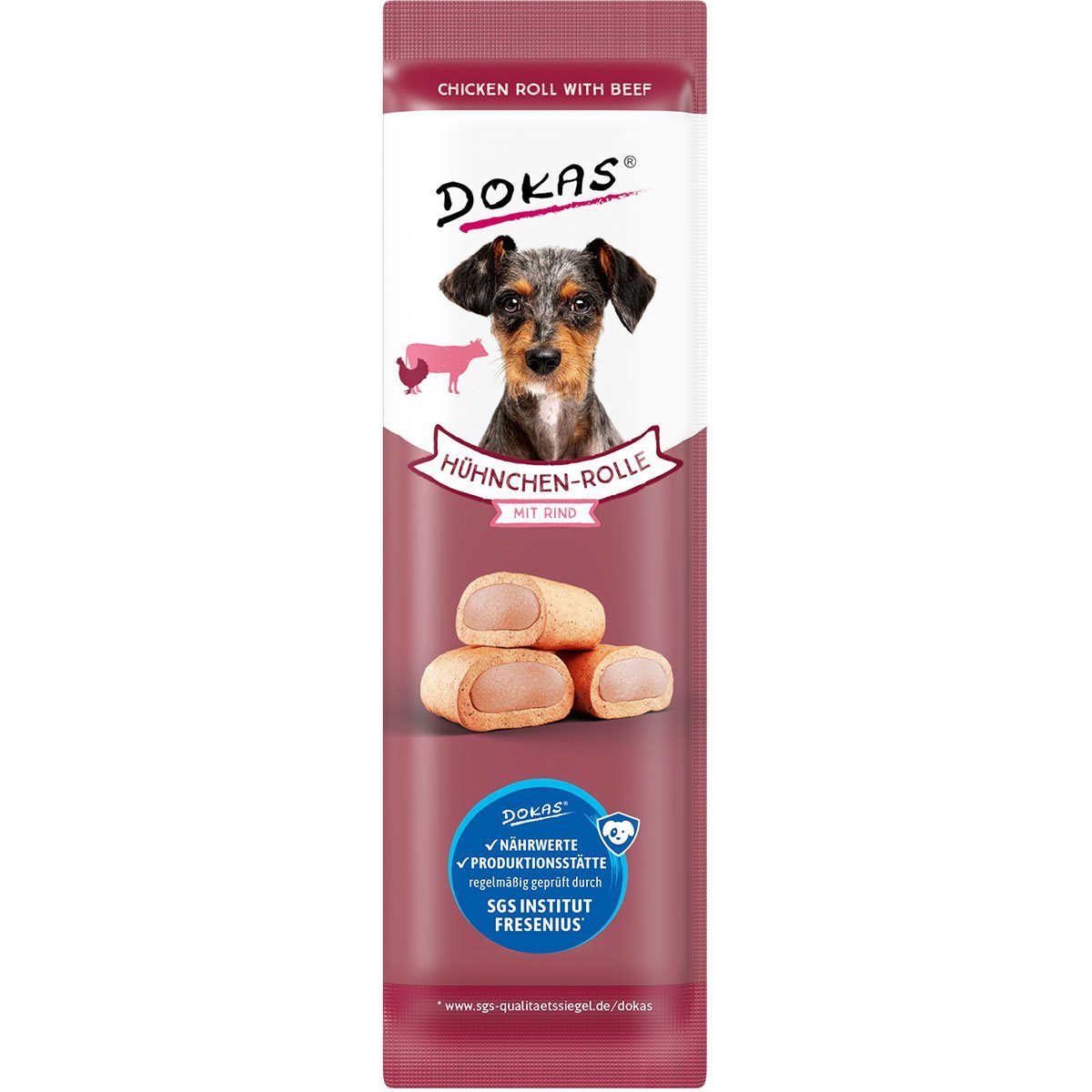 Dokas Hühnchen-Rolle mit Rind 16x10g