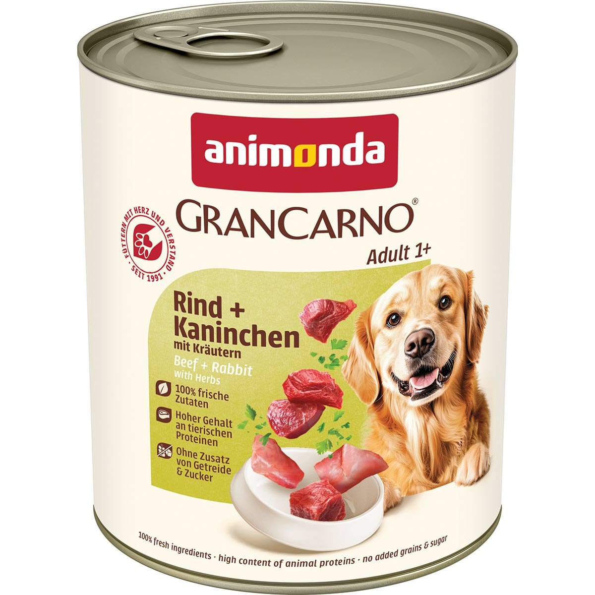 animonda GranCarno Rind und Kaninchen mit Kräutern 24x800g