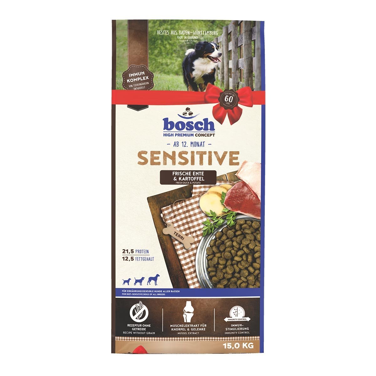Bosch HPC Sensitive Ente und Kartoffel 15kg