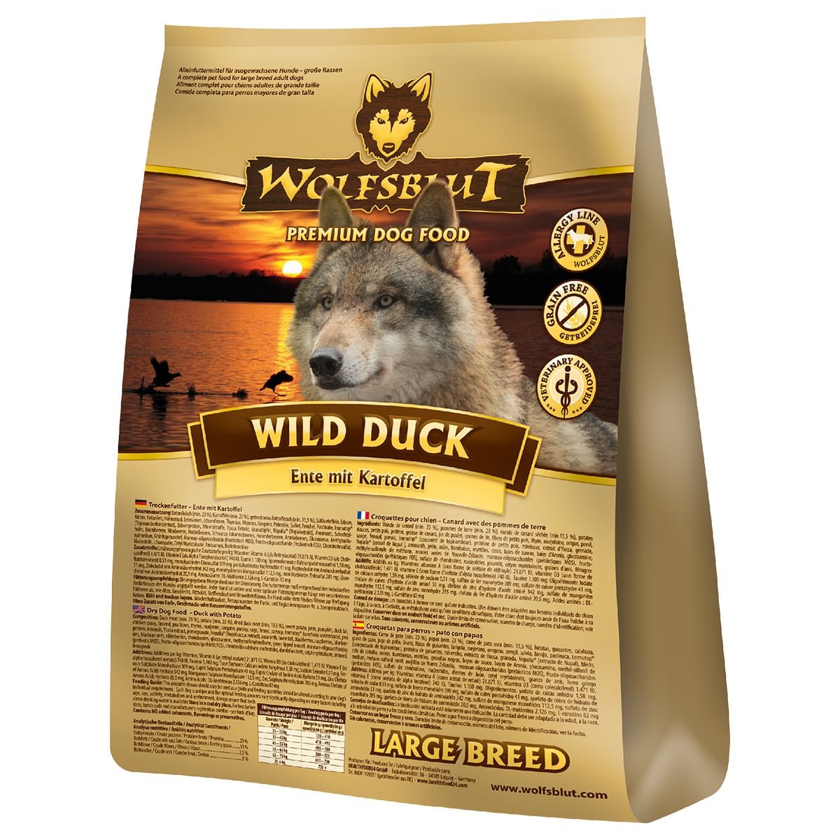 Wolfsblut Wild Duck Large Breed 2x12,5kg
