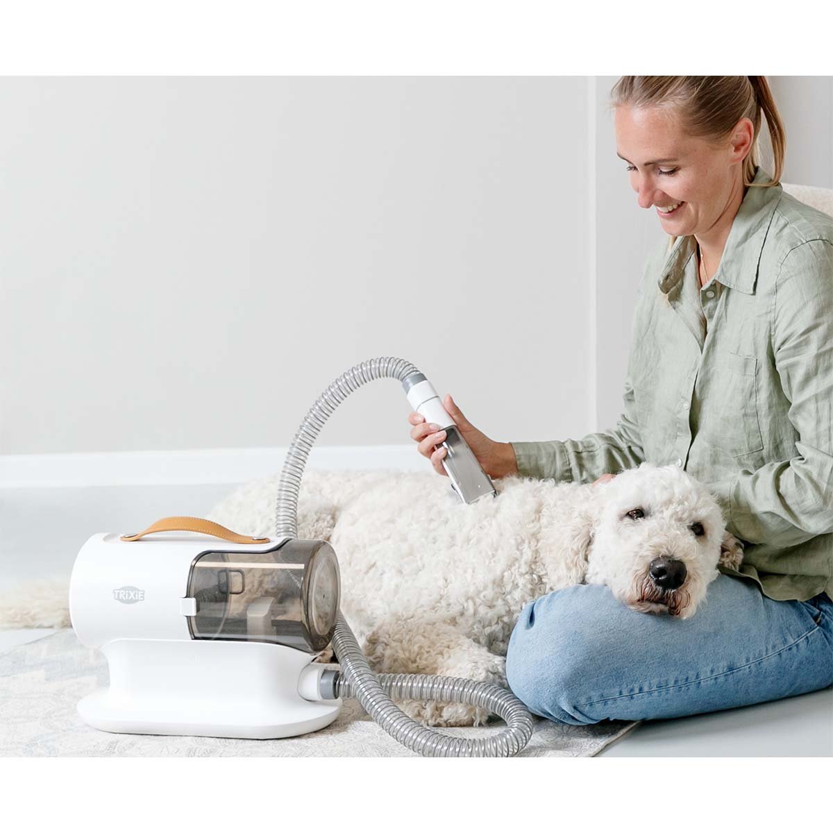 Trixie Schermaschinenset mit Fellsauger 2l, 600W