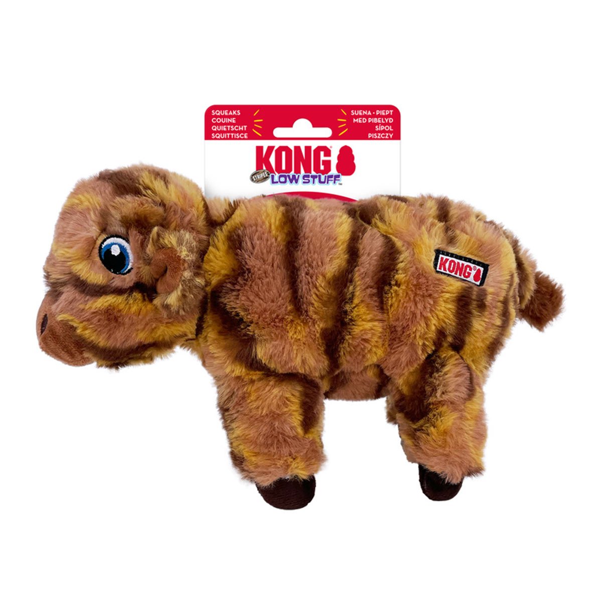 KONG Hundespielzeug Low Stuff Stripes Kuh M