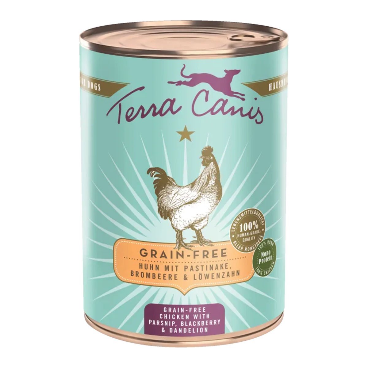 Terra Canis getreidefrei Huhn mit Pastinaken, Brombeeren und Löwenzahn 12x400g