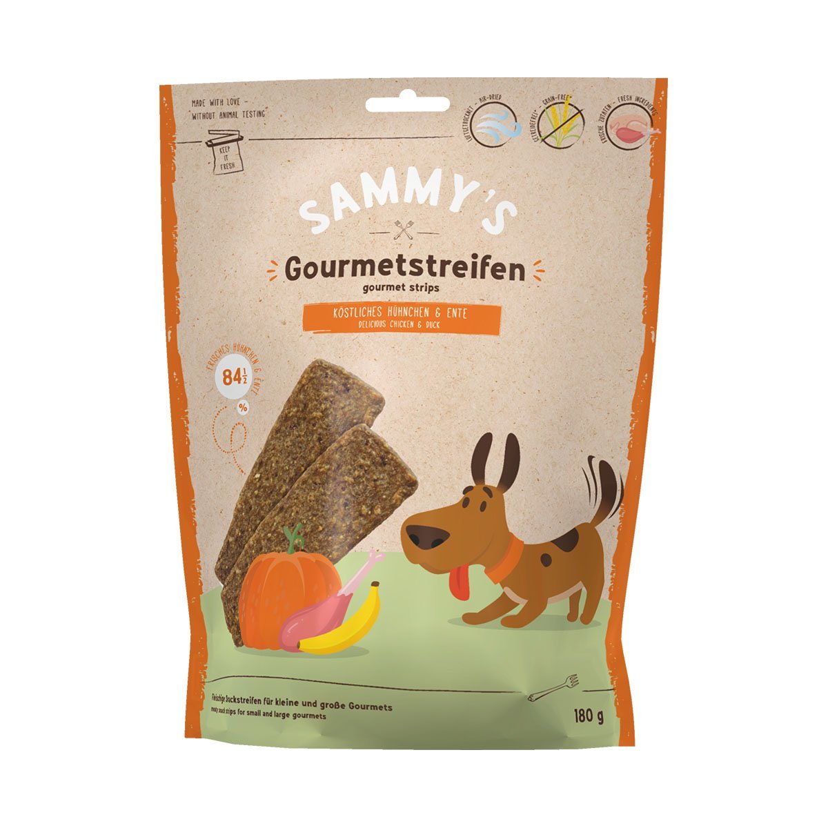 Sammy´s Gourmetstreifen Hühnchen und Ente 3 x 180g