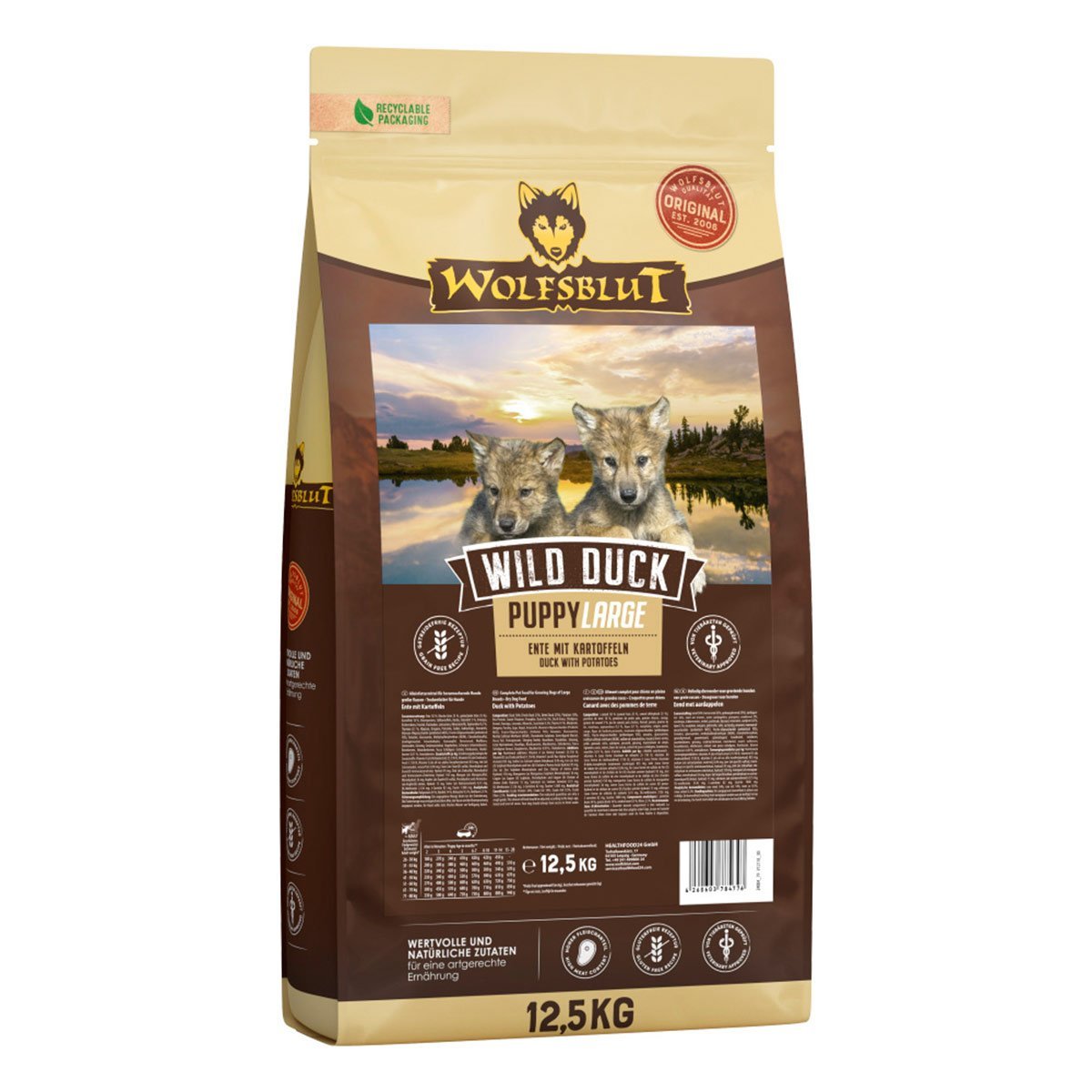 Wolfsblut Wild Duck Puppy Large Breed 2x12,5kg