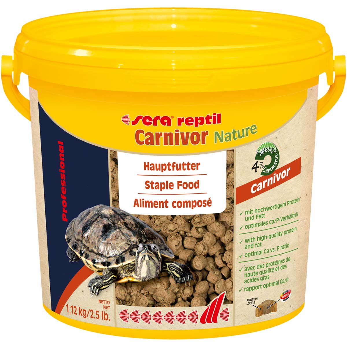 sera reptil Professional Carnivor Nature 3.800 ml