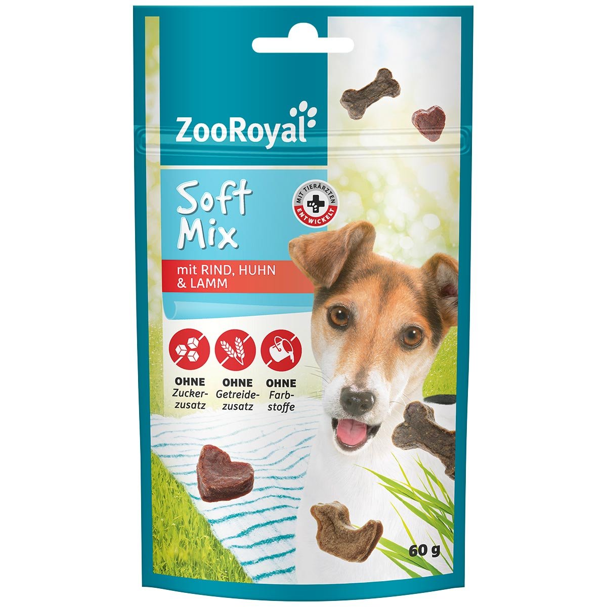 ZooRoyal Soft Mix mit Rind, Lamm und Huhn 10x60g