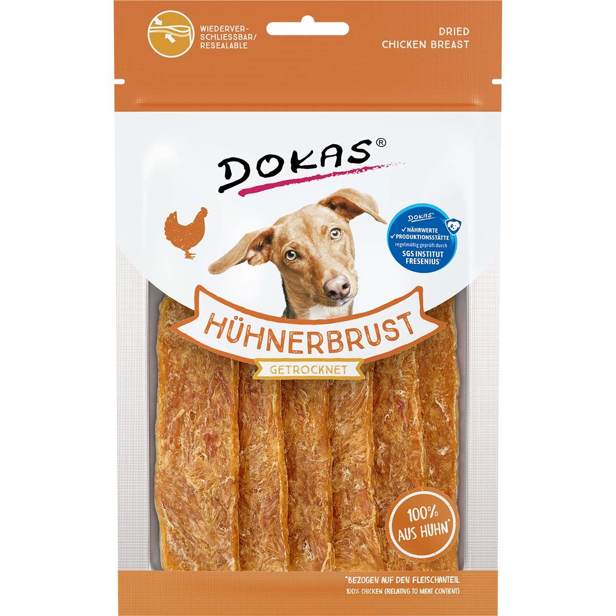 Dokas Hühnerbrust getrocknet 3x70g