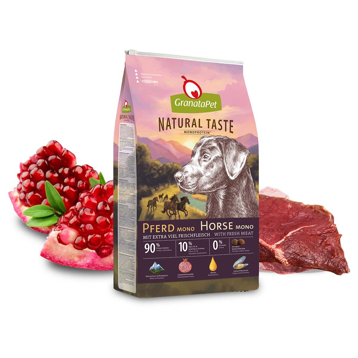 GranataPet Natural Taste Pferd Mono 12kg