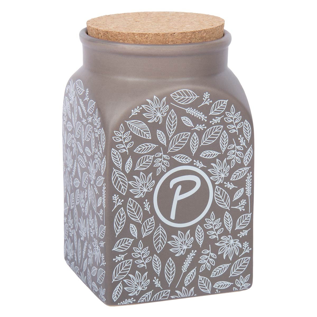 Petlando Futter- und Snackdose Leaf taupe 1,35 l