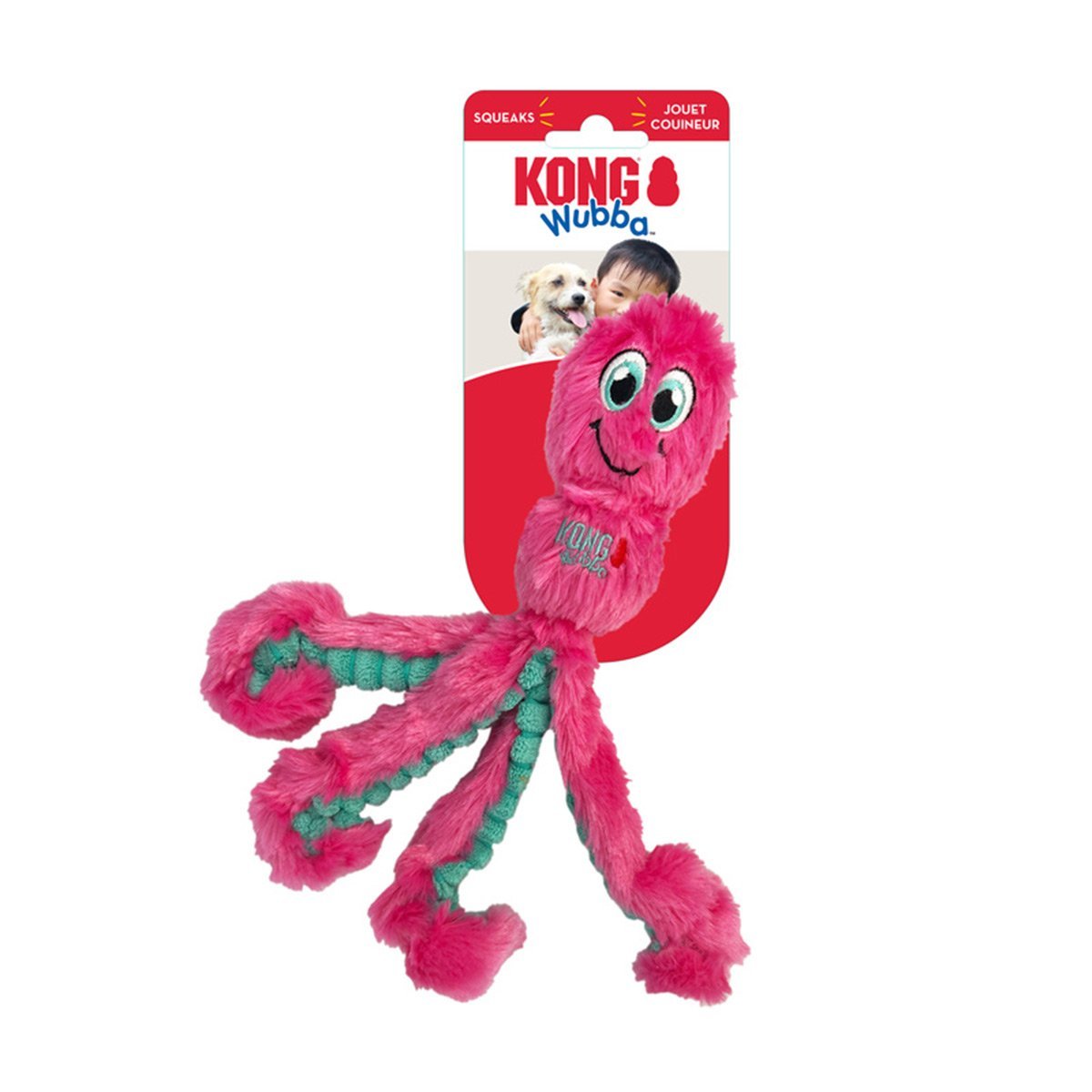 KONG Hundespielzeug Wubba Oktopus S - sortiert