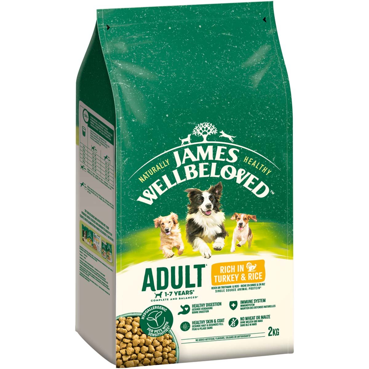 JAMES WELLBELOVED Adult Truthahn und Reis 2 kg
