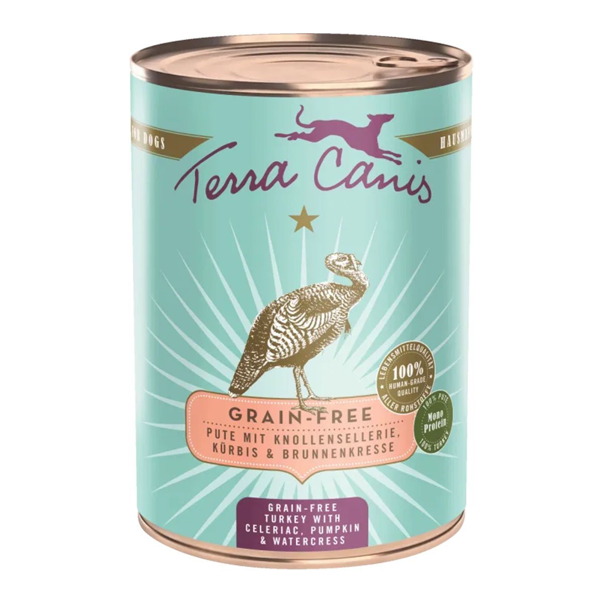 Terra Canis getreidefrei Pute mit Sellerie, Kürbis und Brunnenkresse 6x400g