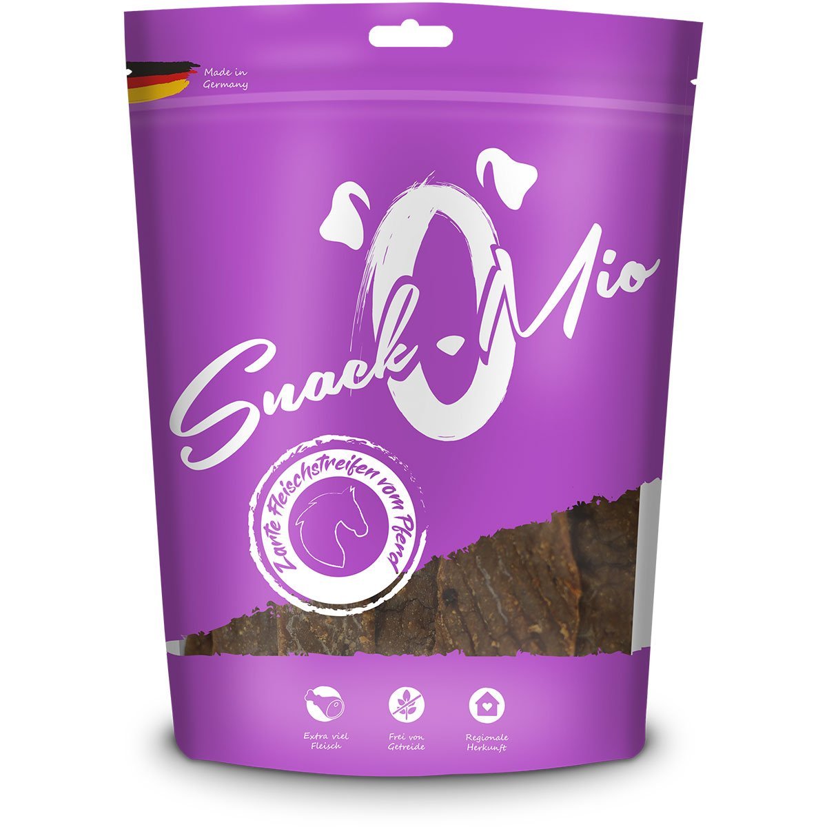 SnackOMio - zarte Fleischstreifen vom Pferd 2x125g