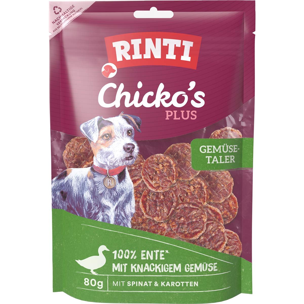 RINTI Chicko's Plus Gemüsetaler Ente 80 g