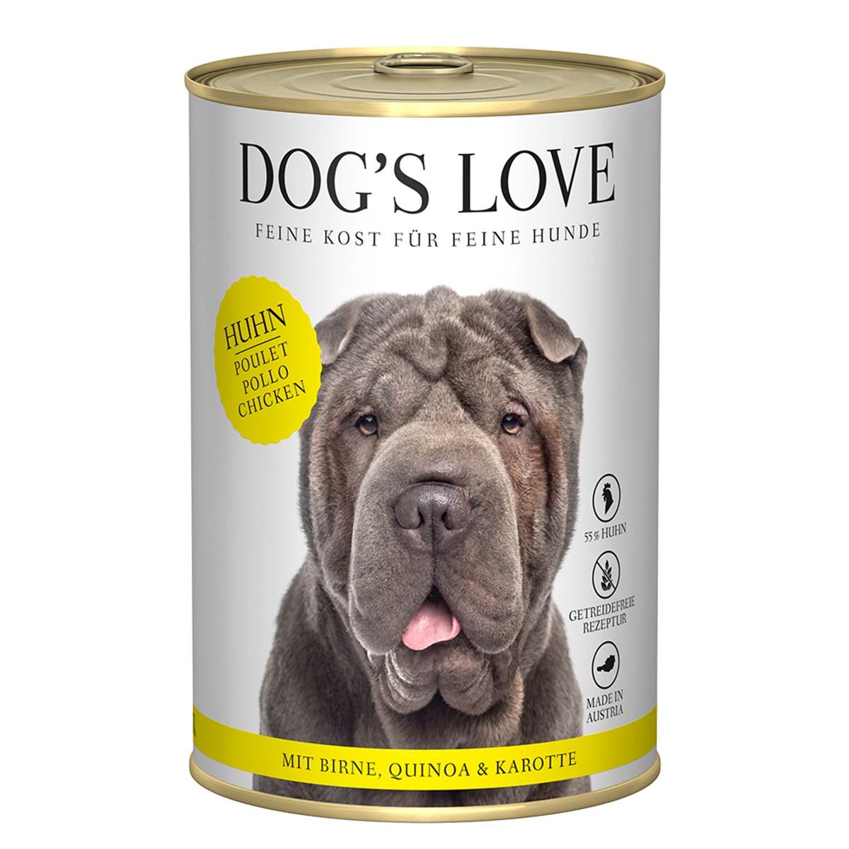 Dog's Love Classic Huhn mit Birne, Quinoa und Karotte 6x400g